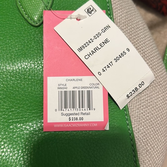 Brand New Apple Green Issac Mizrahi Charlene Purse - Picture 4 of 4